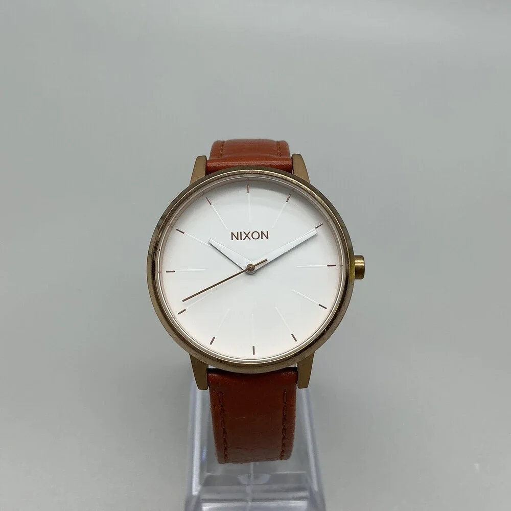 Nixon The Kensington Movin' Out Womens Watch 37mm Rose Gold Tone New Battery